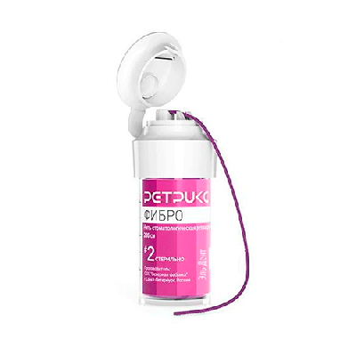 15. Нить для ретракции десны РетриксФибро № 0 280см аналог Ultrapak 000 (Н)
