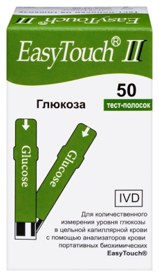 Тест-полоски EasyTouch глюкоза, 50 шт./уп. (Н)